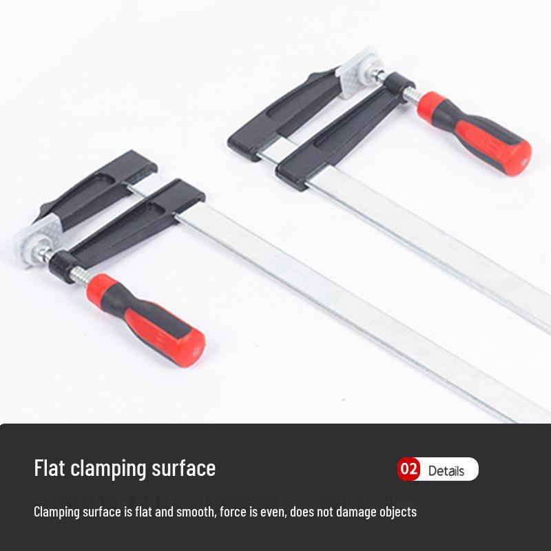 Heavy-Duty F-Type Woodworking Quick Clamp Malleable Iron Multi-Function Fixture