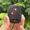 Key Fob Case Keychain For Honda Civic 4D Jazz Gr8 CR-V SRV FRV Fit CSX Chord 7 Accord Emblem Extra Screw Silicone Protection