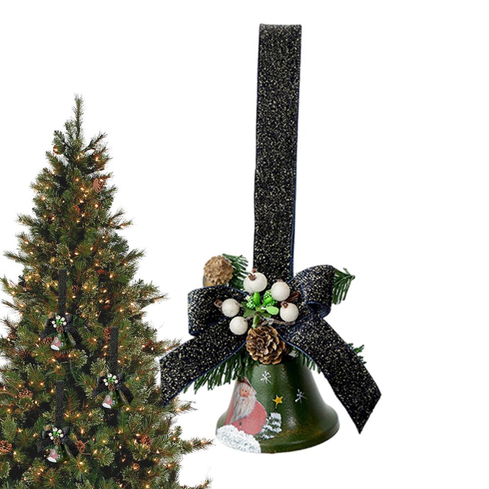Christmas Bells For Decoration Metal Pendant Home Decor Front Door Hanger Bells Decorations For Wall Classroom Wreaths Window