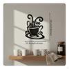 Décoration Murale Tasse à Café Design Ajouré Impact 3D Décoration Intérieure pour Café