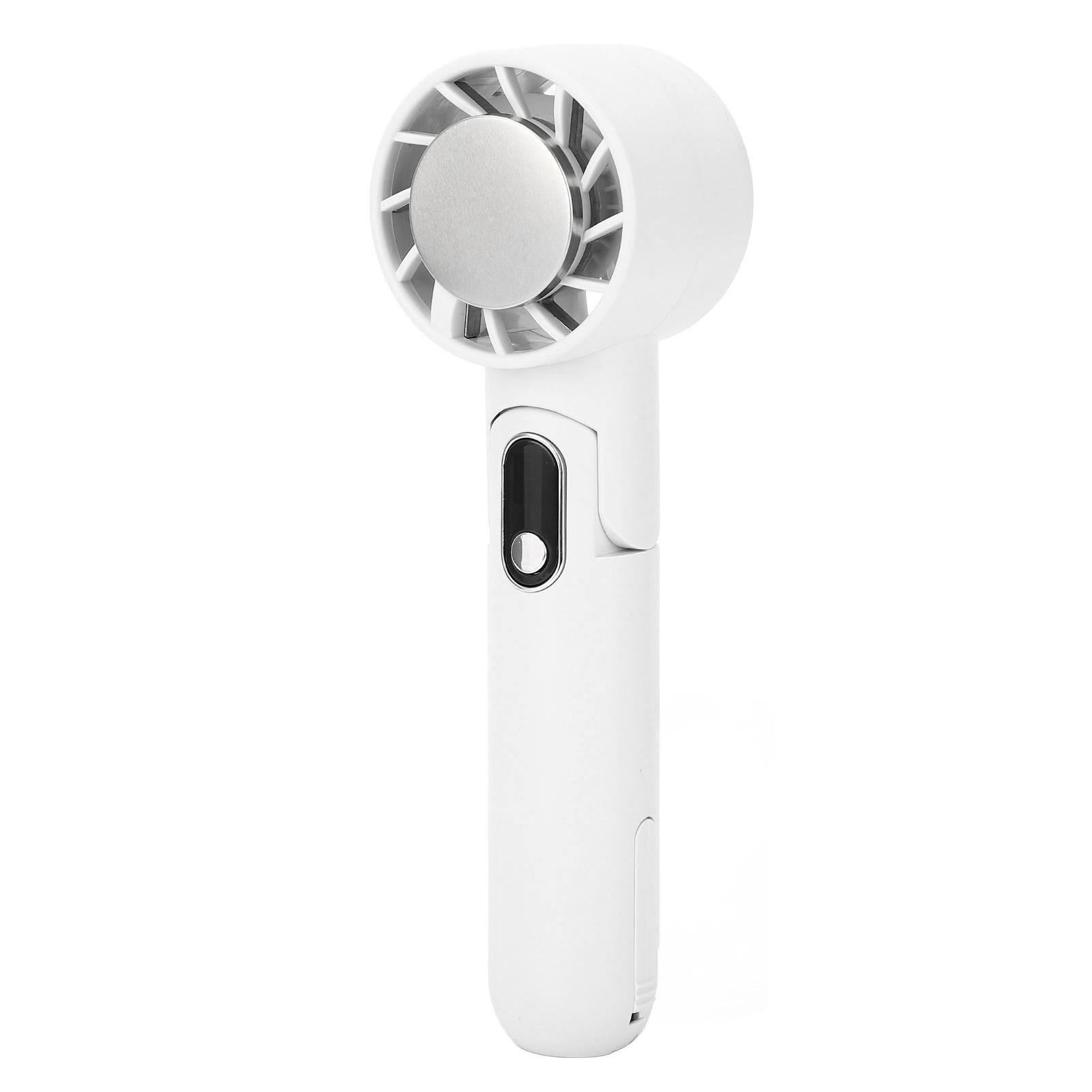 

Handheld Cooling Fan 5 Speed Levels Adjustable USB Charging Portable Small Pocket Fan White белый