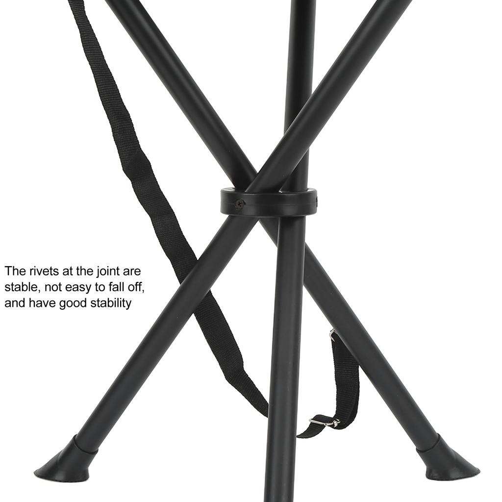 Folding Tripod Stool Anti Slip 200KG Load Bearing Foldable Chair 600D Oxford Cloth Good Stability Portable for Camping