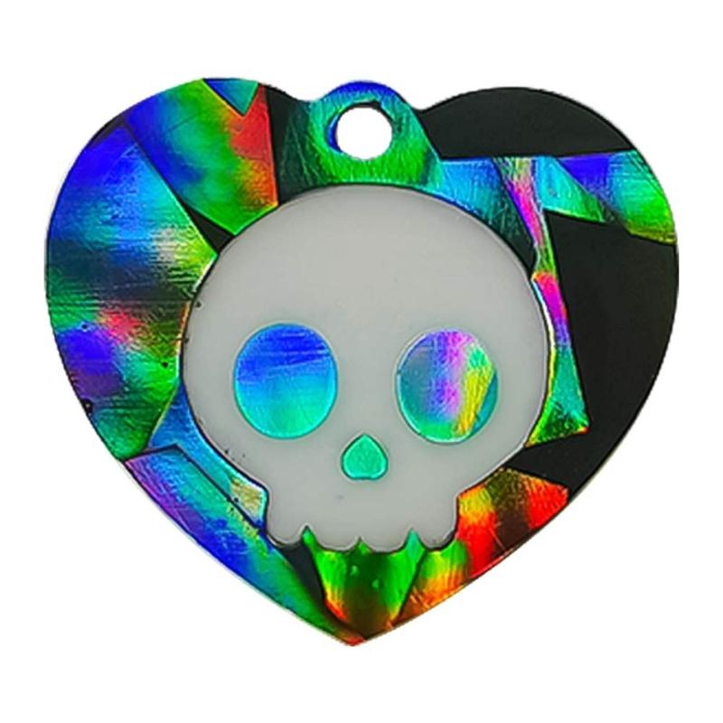 Silicone Mold for Earring Pendant Holographic Skull Heart Earring Resin Mold Skull Head Shape Earring Charm Epoxy Molds