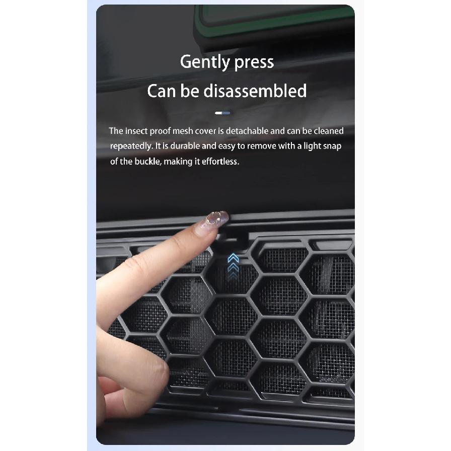 For Tesla New Model YL 2026 Launch 6-seater Version Lower Bumper Anti Insect Net Anti Dust Proof Inner Vent Grille Cover