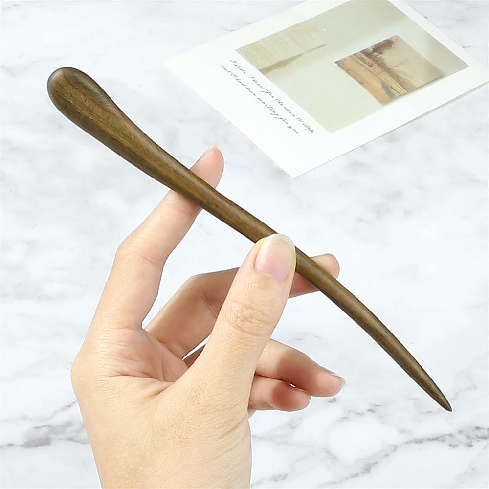 12 Styles Chinese Vintage Hairpins Green Sandalwood Ethnic Hair Sticks Women Girls High Quality Hairstyles Hair Accessories Gift