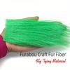 13packs Mix Color Long Fiber Craft Fur With Fish Head Head Streamer Bait Fish Fly Tying Material Furable Soft Synthetic Fiber