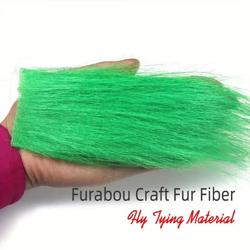 13packs Mix Color Long Fiber Craft Fur With Fish Head Head Streamer Bait Fish Fly Tying Material Furable Soft Synthetic Fiber