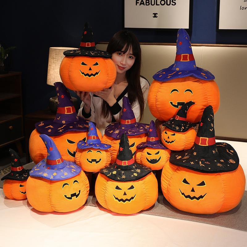 Funny Halloween Pumpkin Pillow Plush Toy Demon Pumpkin Doll Children's Ragdoll Halloween Gift