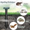 Solar Mole Repellent 4 Pack Easy to use Waterproof Gopher Scarer Ultrasonic Groundhog Repeller Outdoor Rat Deterrent