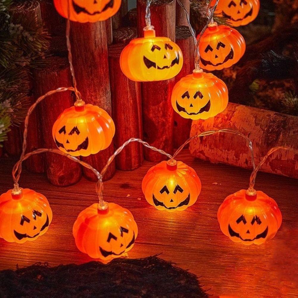 Waterproof Halloween LED String Lights 2M/ 3M Pumpkin Crystal Lights  Halloween Party Decoration