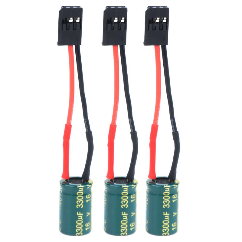 16V Large Capacitor Voltage Protector 1/3/5P A3 Flight Control Receiver Surge Protector for FPV Drone Repair Replacement