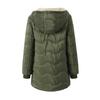 Women's Long Puffer Coat Winter Fleece Lined Thickened Down Jacket Windproof Warm Quilted Parka Zip Up Hooded Outerwear