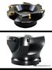 CNC RAP400R 75° Worn Corner Cutter Head: Flat Surface Hardening 1604 Horizontal Mount Insert, Secondary Angle End Face Milling Cutter Head.