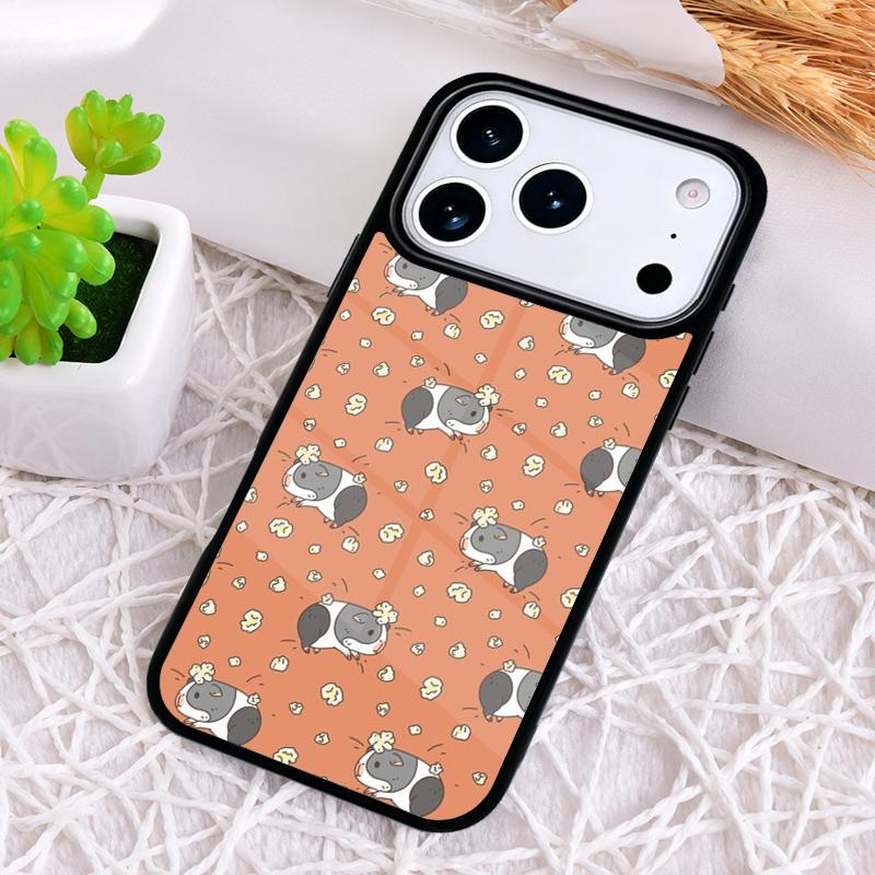 Cartoon Guinea Pig Soft Phone Case for iPhone 17 Air 16 15 11 12 14 13 Pro Max Shockproof Cover