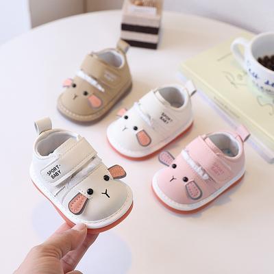Unisex Baby Single Shoes, Spring/Autumn Style Infant Shoes 0-1-2 Years Old, Soft-Soled Squeaky Shoes.