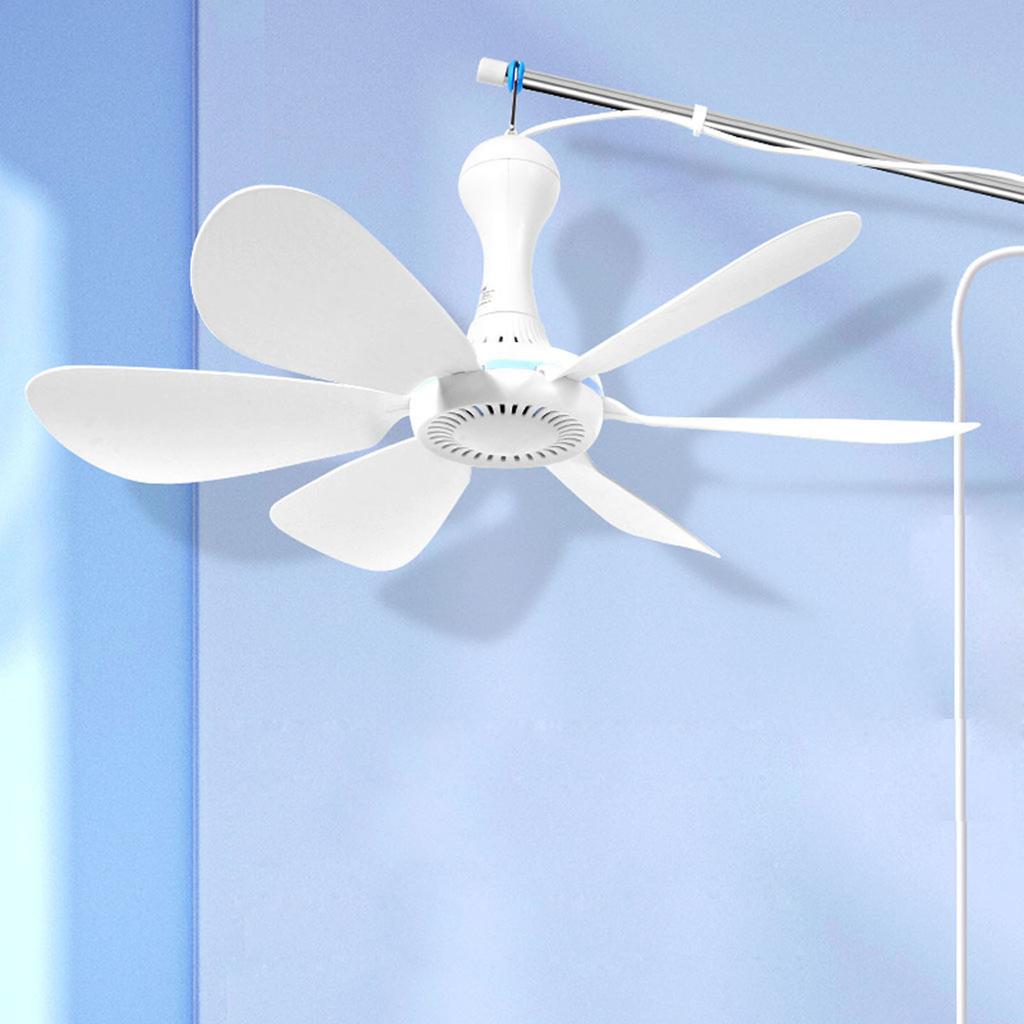 Ultra leiser Hängeventilator 6 Flügel Sommer Deckenventilatoren 5W Energiesparender Hängeventilator
