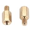 2025 Trend 50 Pcs PC PCB Motherboard Brass Standoff Hexagonal Spacer M3 7+4Mm