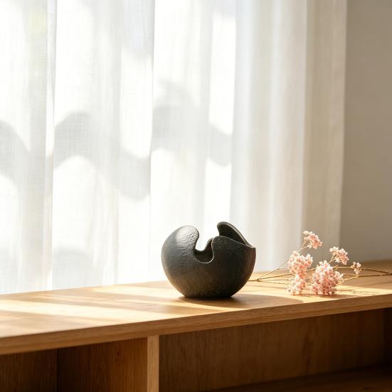 Decorative Vase, Nordic Style Resin Flower Pot, Irregular Shape Botanical Plant Pot for Indoor Home Courtyard Balcony Garden Windowsill