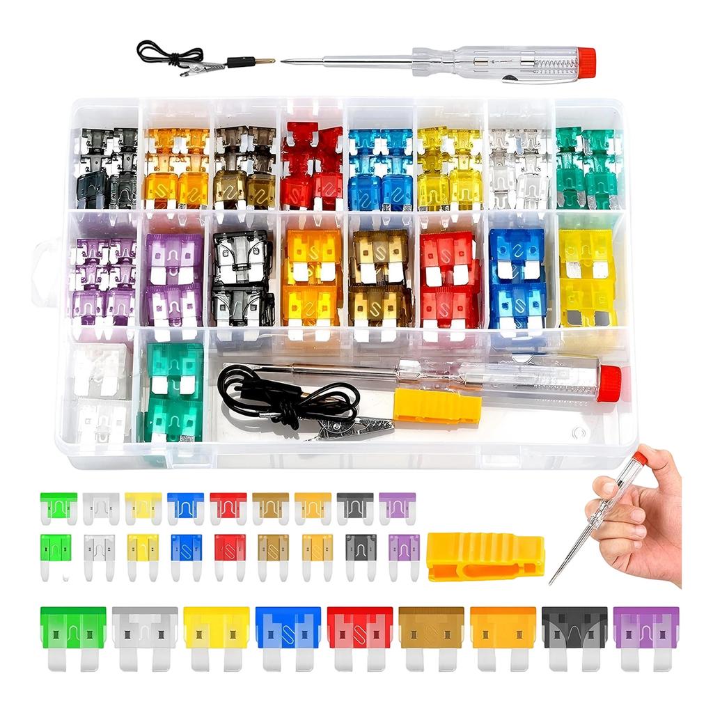 Car Assortment Kit for Automotive Electrical Repairs - Fuses Set