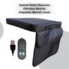 Heated Chair Pad Bleacher Cushion With 5 Heat Settings Foldable Pad For Camping Outdoor Bleachers Travel Stadium Winter Fishing