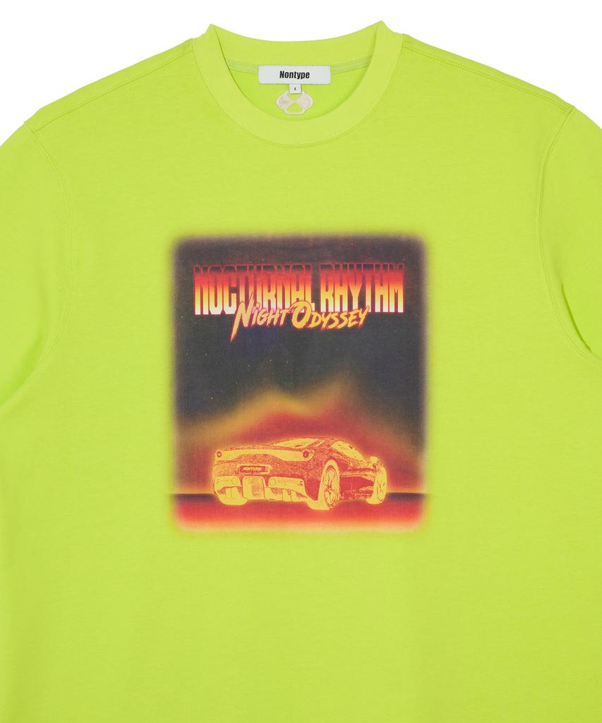 Nontaib Night Odyssey Heavyweight T-Shirts (Neon Green)