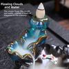 Mini Backflow Stick Incense Burner Lotus Shape Incense Stick Holder Ceramic Censer  Aromatherapy
