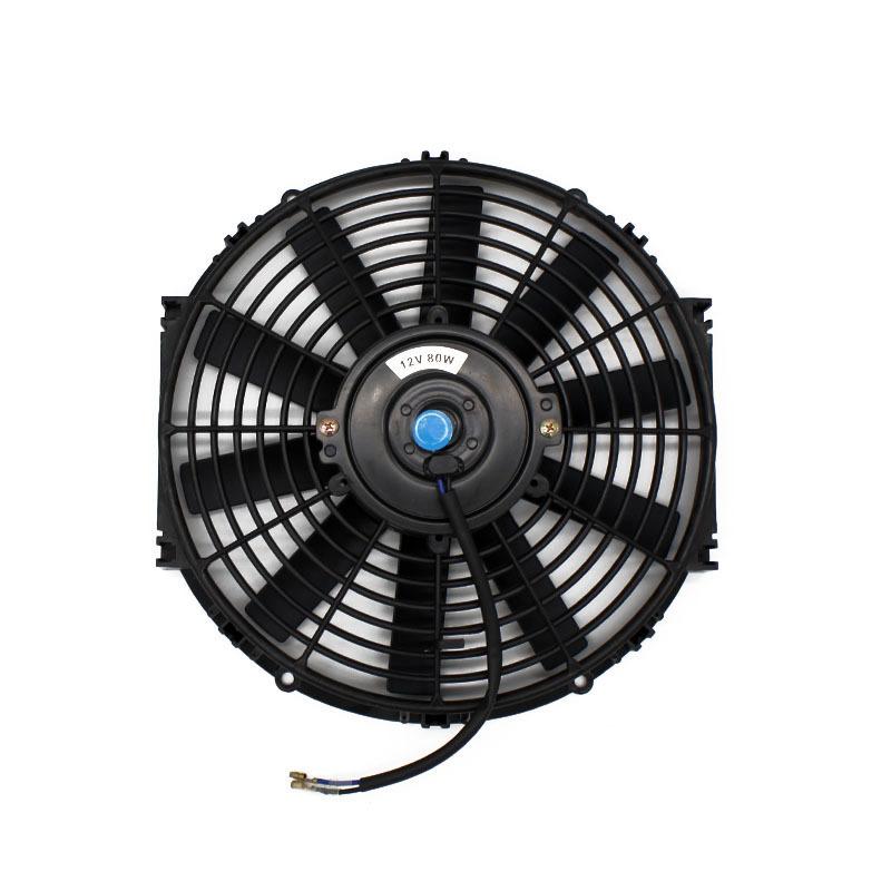 12V 80W 12 inch Universal Electric Engine Cooling Fan Radiator Oil Cooler  Pull Push Slim Fan