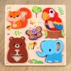 3D Stereo Fishing Puzzle – Educational Wooden Toy for Kids 4-6, Cognitive Animals & Transportation Shape Matching