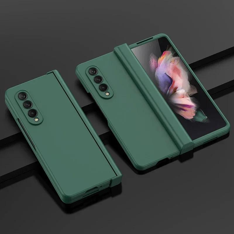 

Розкішний Ультратонкий Чохол для Телефону Цукеркового Кольору для Samsung Galaxy Z Fold 7 6 5 4 3 5G Шарнір Пластиковий Ударостійкий Захист Задня Кришка Galaxy Z Fold5