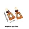 Melanoid Geometric Patchwork Earrings: Luxurious Handmade Rope-Wrapped Studs for Women.