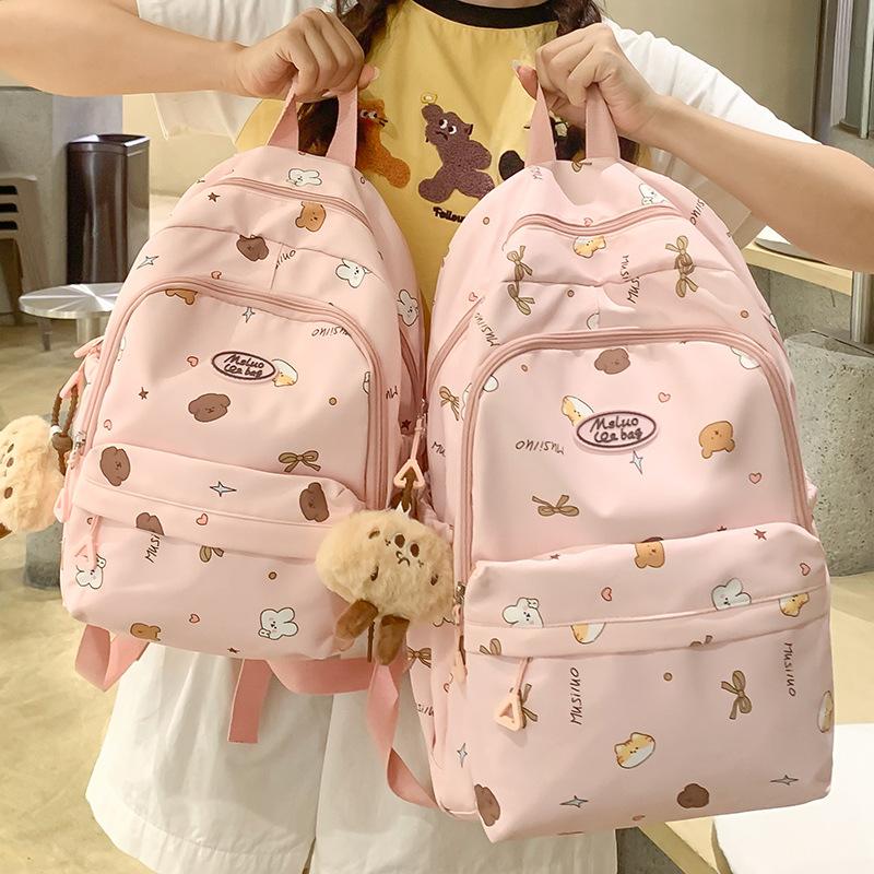 Schoolbags Elementary School Students Girls Junior High School Students Letters Children Small Backpack High School Students