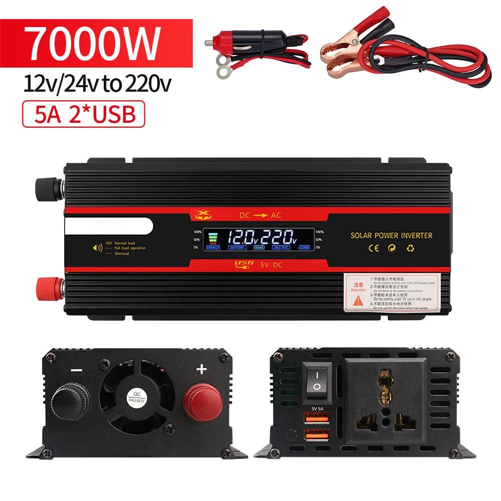 Outdoor Emergency High Power Car Inverter Solar Power Converter Household Portable Voltage Transformer