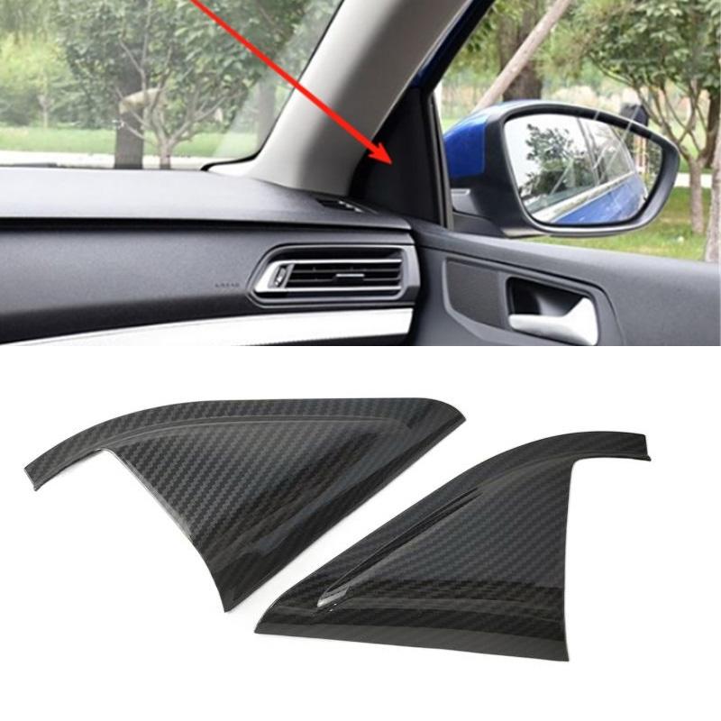 

2PCS/LOT ABS Carbon Fiber Car A-pillar speaker Decoration Cover For 2015-2019 Peugeot 308 T9