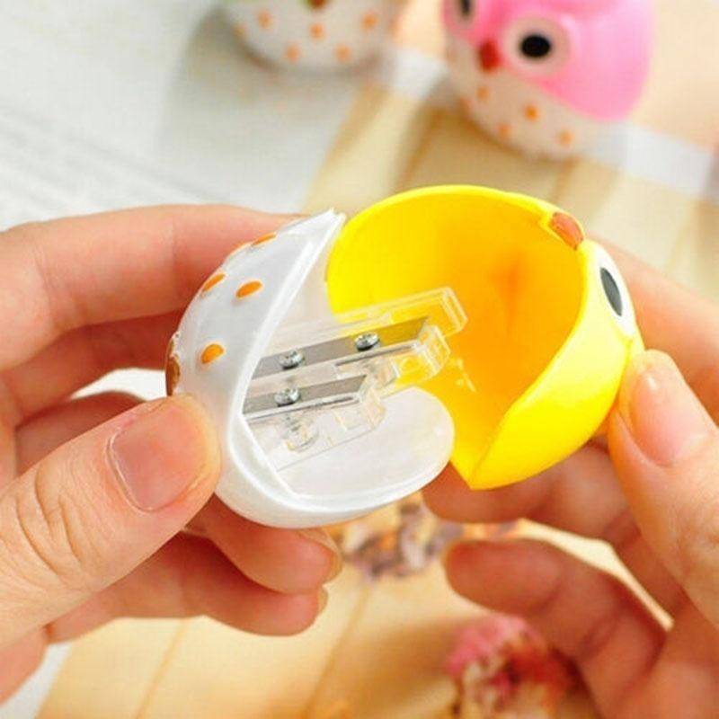Mini Funny Cute Lovely Owl Pattern Pencil Sharpener School Kid's Favorite School Supplies