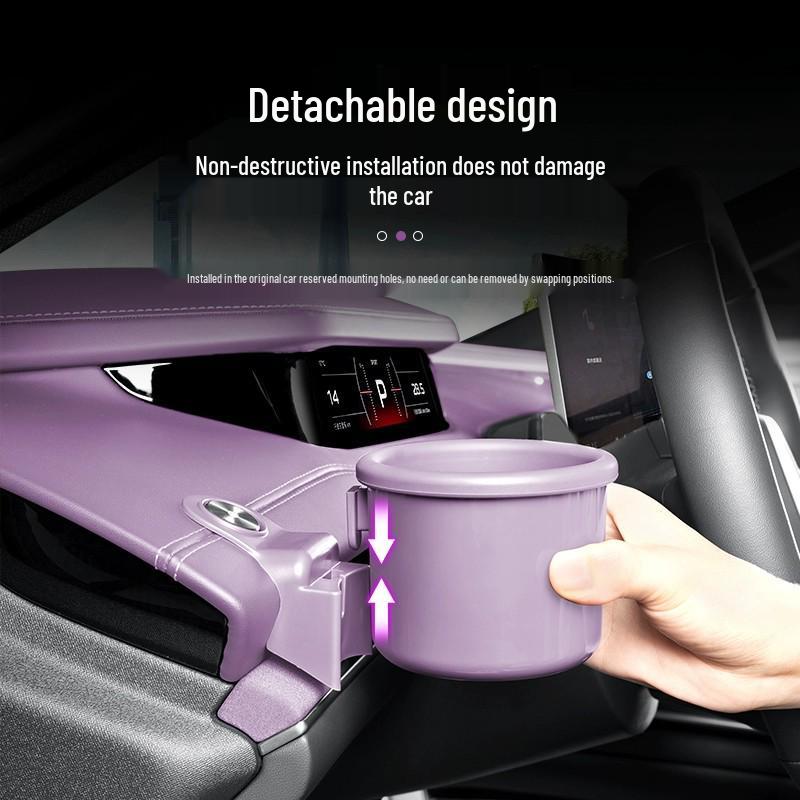 Customizable Cup Holders for Xiaomi SU7 Dashboard - Original Car Color, Multi-Functional Car Interior Accessory