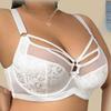 European and American Fashionable, Sexy Seductive Ultra-thin Plus Size Bra Exquisite Lace Cross-strap On Chest Plus Size Underwear