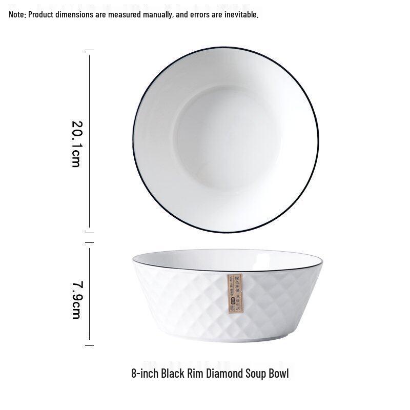 2025 Large 10.5-inch Double-Ear Ceramic Sauerkraut Fish Bowl with Lid - Anti-Scald, High-Capacity Soup Basin