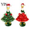 Holiday Porch Goose Clothes Christmas Outfit, Santa Dress with Plush Scarf And Decor for Garden Hat Apparel, Festive Winter Costume Outdoor Lawn Cute