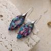 Bohemian Emperor Stone Leaf Pendant Earrings Popular Jewelry
