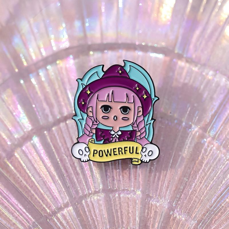 Cartoon Character Adorable Brooch Magical Elf Charming Alloy Pin For Bags Accessories And