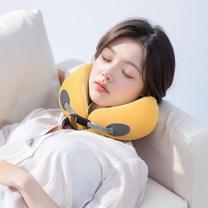Memory Foam Travel Neck Pillow for Head and Neck Support Soft U Shape Cushions for Airplanes Car Home Office