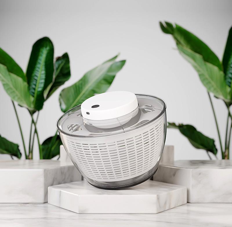 Premium Elektrischer Gemüse- & Obstschleuder: Multifunktionaler Salat-, Tomaten- und Salattrockner für gesunde Mahlzeiten