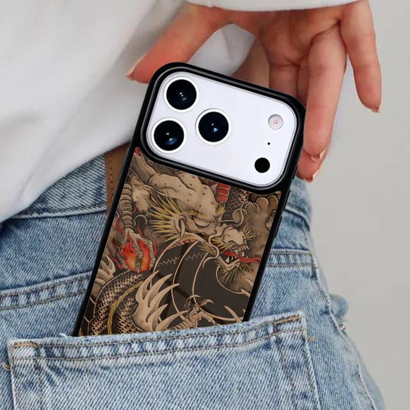 Legendary Chinese Dragon Phone Case for iPhone 17ProMax 12 13 14 15 16e 17 Pro Max Plus Air Cover