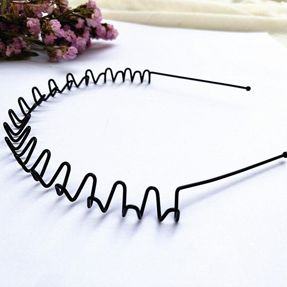 Buy Metal Hairband Spring Wavy Hair Hoop Headband Accessories for Men Women  at affordable prices — free shipping, real reviews with photos — Joom