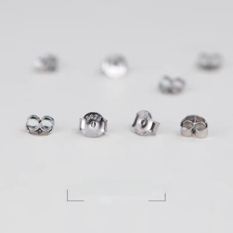 S925 Pure Silver Ear Plug and Nail Jewelry Accessories