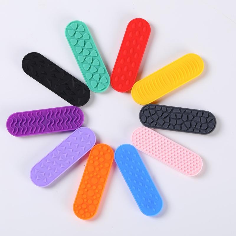 Silikonowe Zabawki Sensoryczne Zabawki na Przyssawki Dziecięce Kamienie Sensoryczne Teksturowane Zabawki Fidget do Redukcji Stresu Unisex - Prezenty Świąteczne