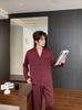 Ice Silk Pajamas Men's Chinese New Year Summer Long Short-sleeved Loose High-end Printed Loungewear Can Be Worn Outside