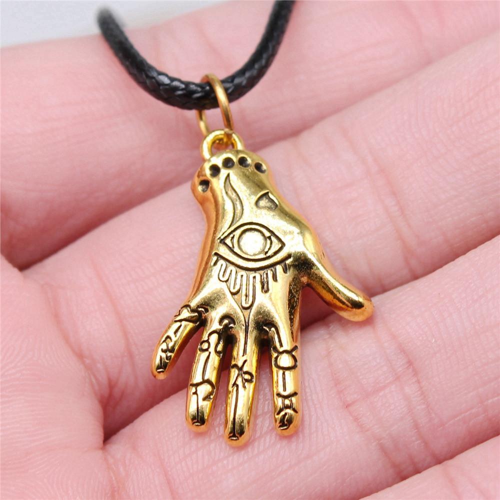 45cm Necklace Leather Chain Big Eye Of Horus Minimalist Jewelry Components QN029