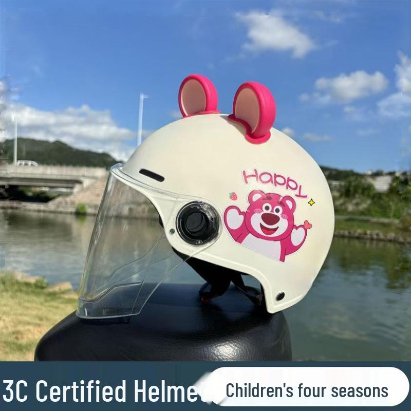 3C Standard Kids' Electric Vehicle Helmet: Lightweight, Cute, Sun-Protective for Boys & Girls