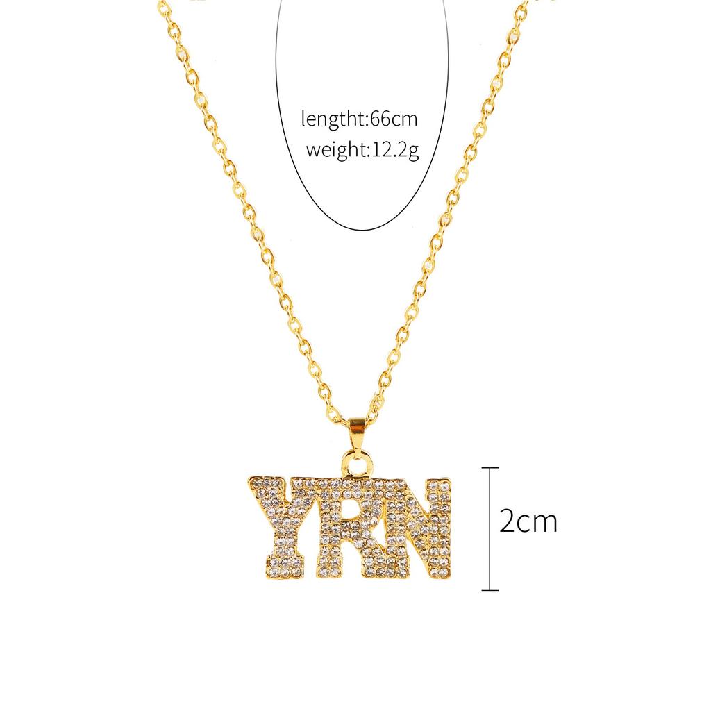 Necklace for Women Accessories Trend Hip-hop Jewelry Men's Thick Necklaces Letters Men's Hip-hop Necklaces Beautiful Elegant Necklace for Her